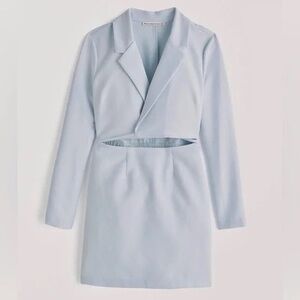 NWT Abercrombie & Fitch Blue Blazer Wrap Dress